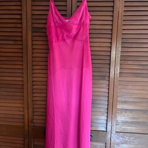 Hello Molly Fuschia Empire Waist Midi Dress - NEW